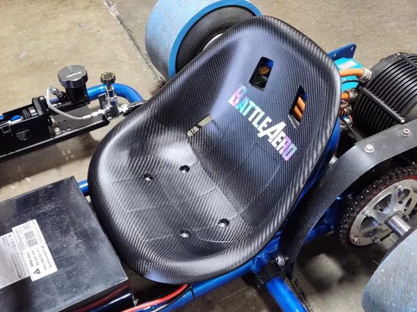 Matte Carbon Fiber Kart Seat - Image 7