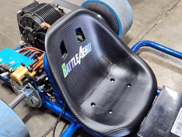 Matte Carbon Fiber Kart Seat - Image 6